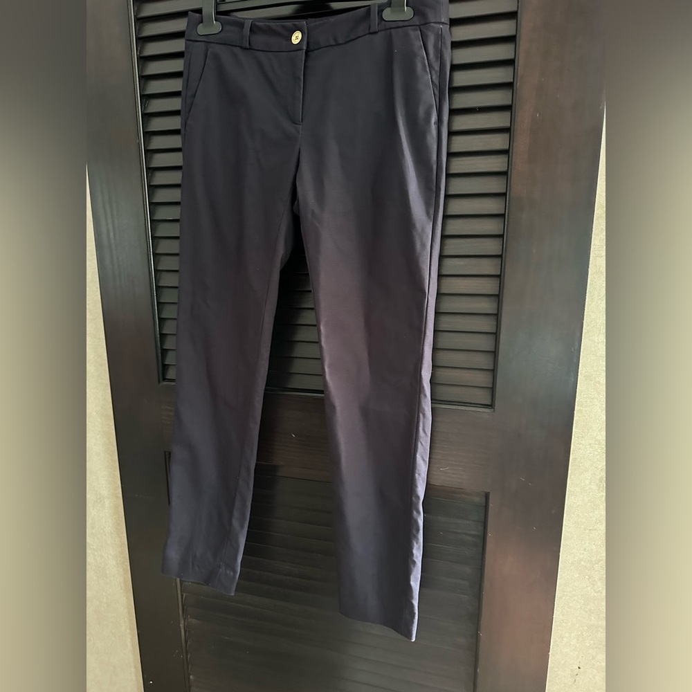 Michael Kors Navy Dress pants with Gold Logo‎